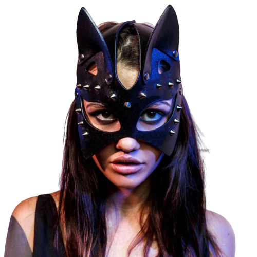 masque similicuir chat