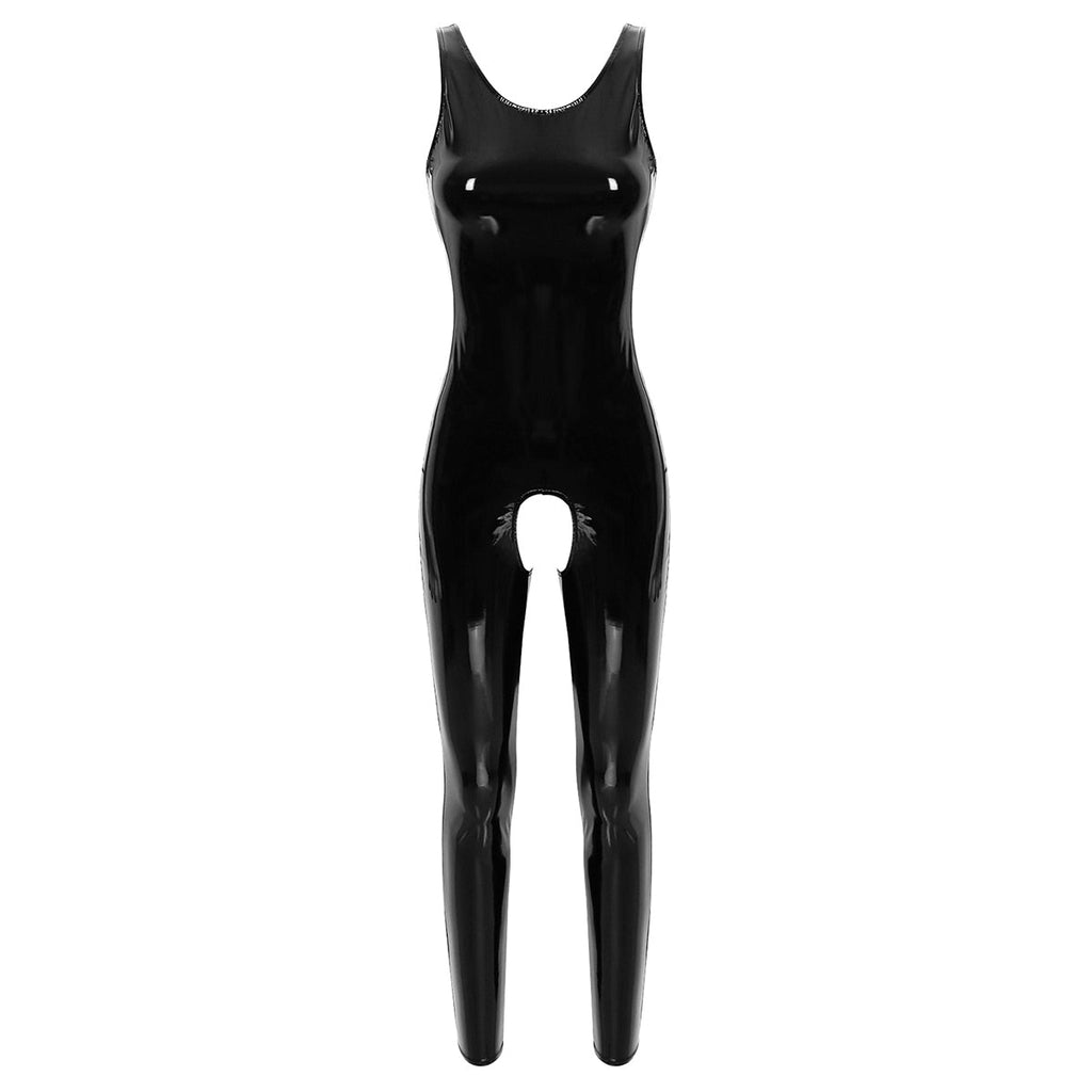 Combinaison Wetlook Noire Ouverte