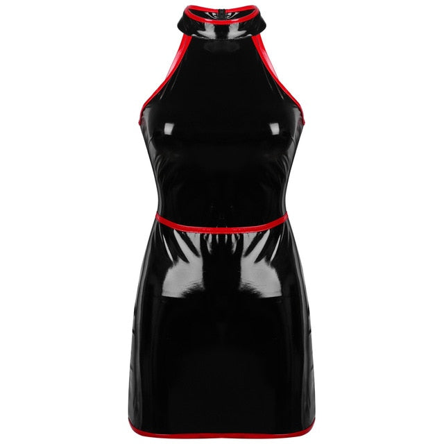Robe Wetlook Noire & Rouge