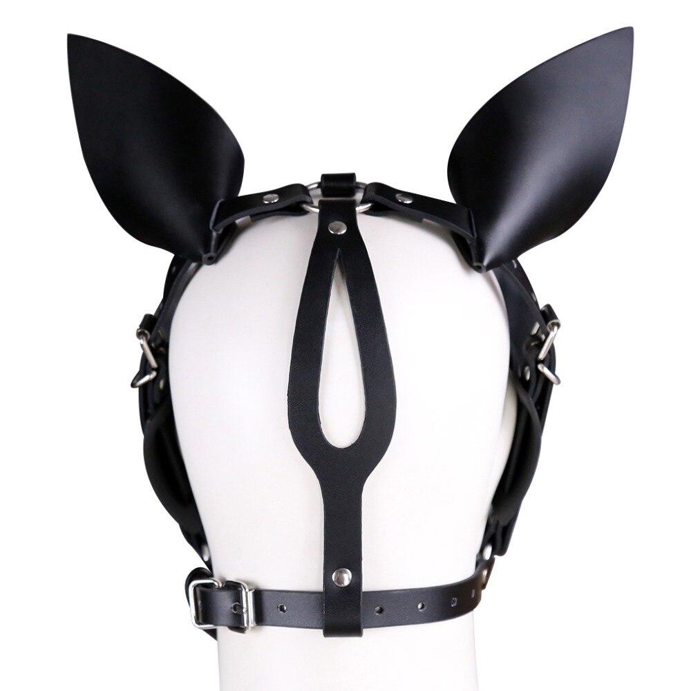 Masque BDSM Cuir PIG