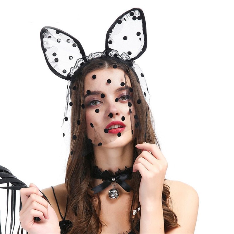 masque chat dentelle