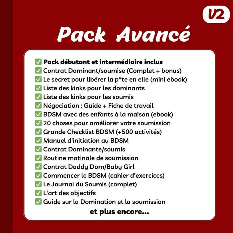 Pack BDSM Avancé