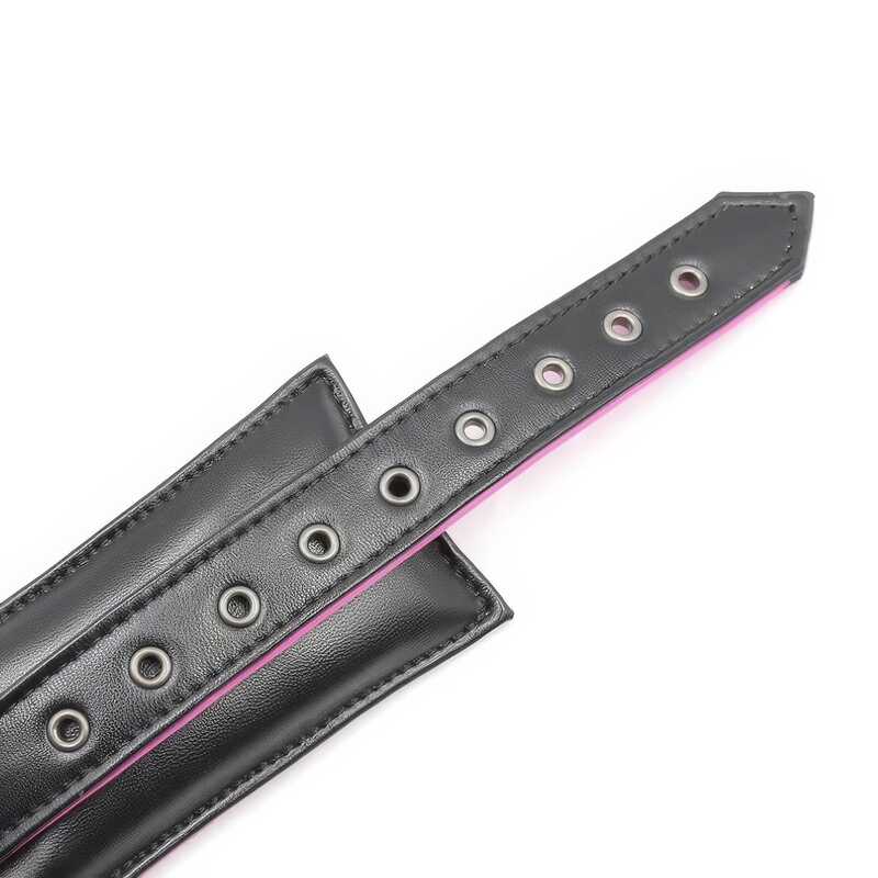 Menottes Chevilles Rembourrées Noir Rose