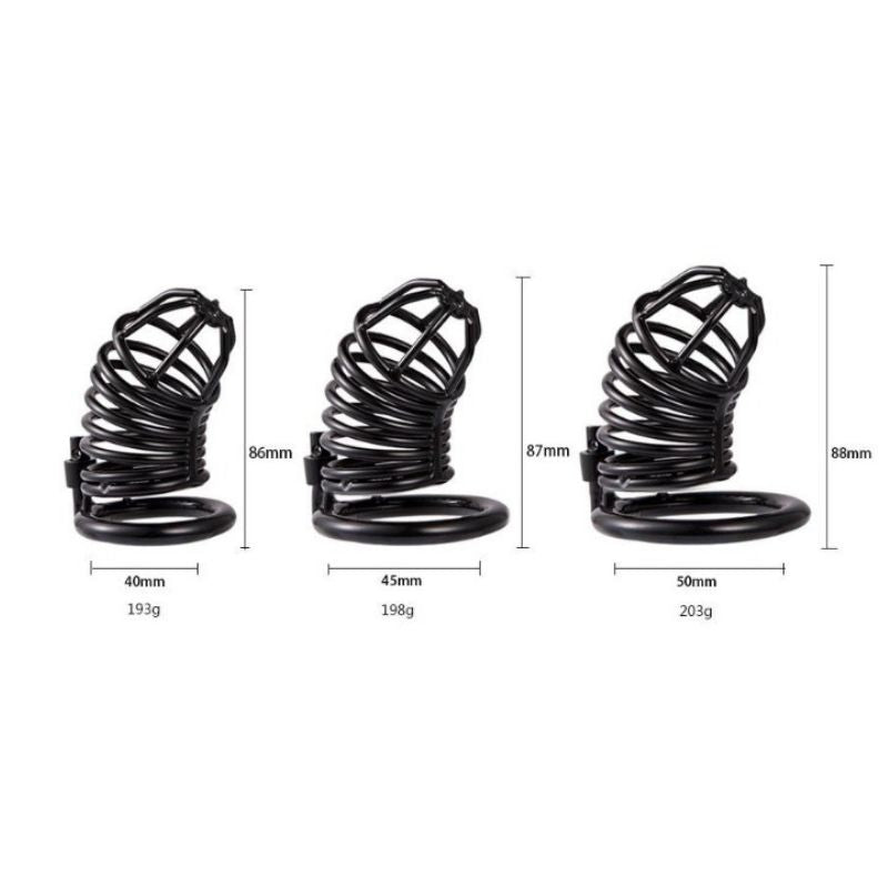 taille cage de chasteté Argentée