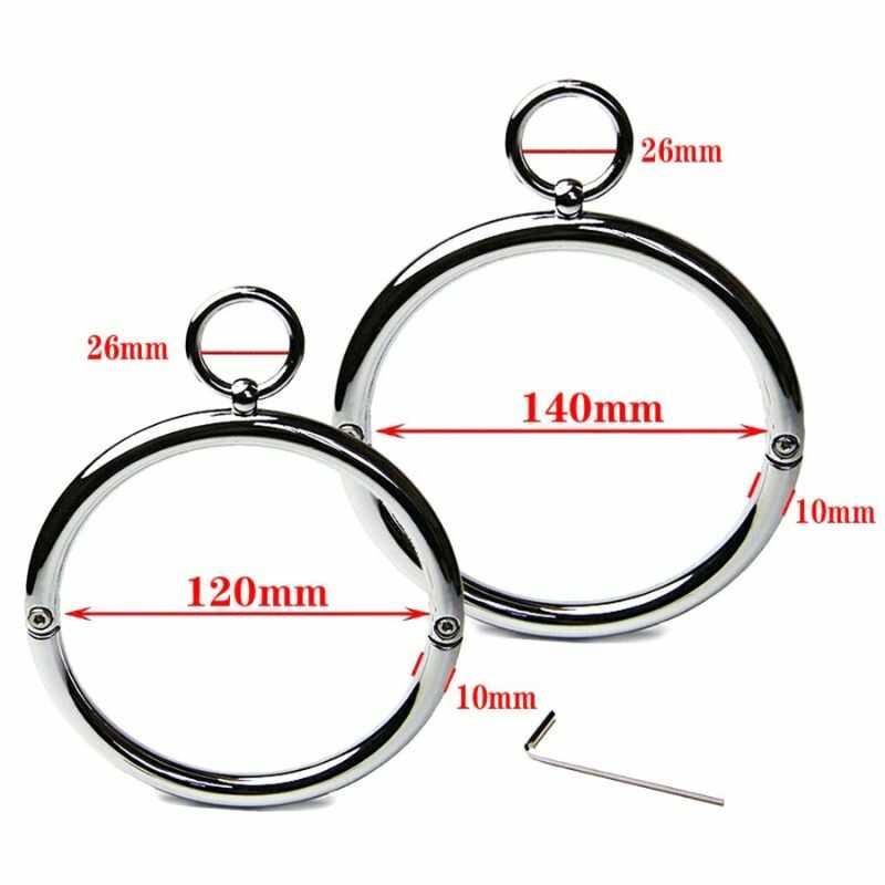 Taille Collier BDSM Acier