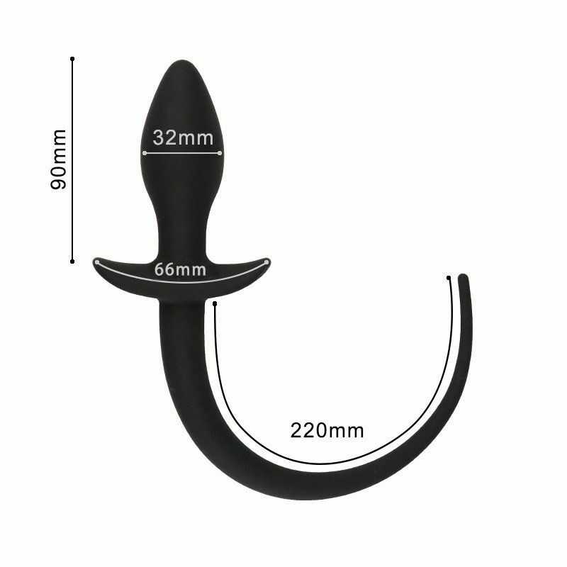 Taille Plug Anal Queue de chien