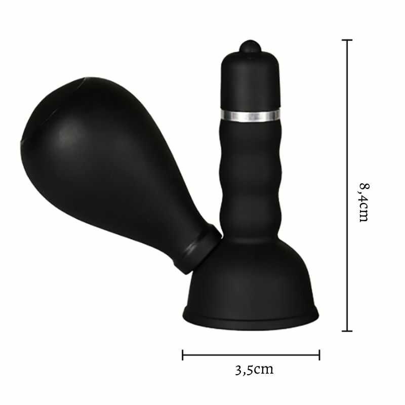Taille Vibromasseur aspiration tétons
