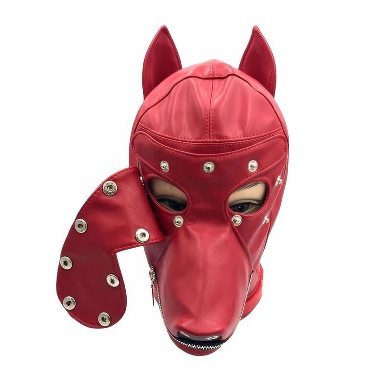 Cagoule BDSM Rouge