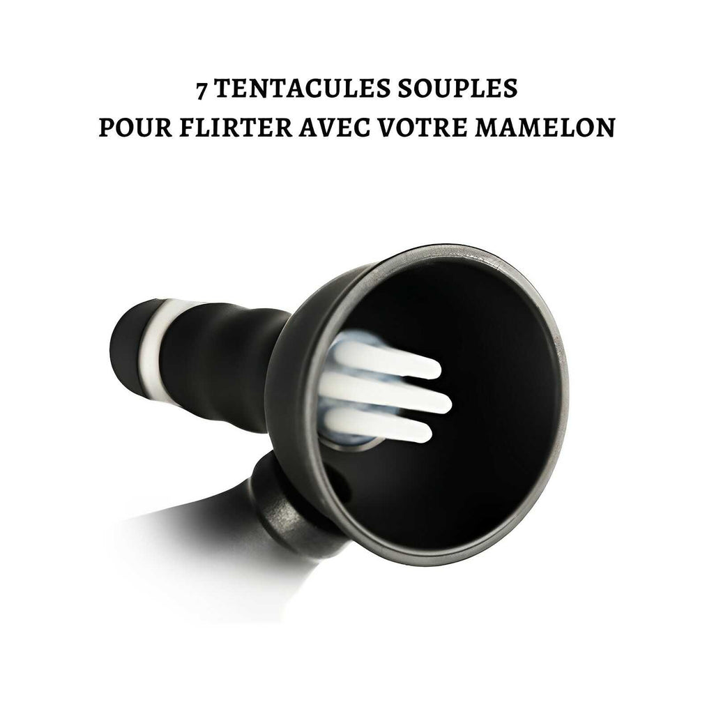Vibromasseur avec aspiration tétons