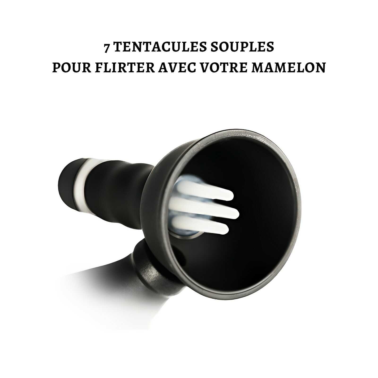 Vibromasseur avec aspiration tétons