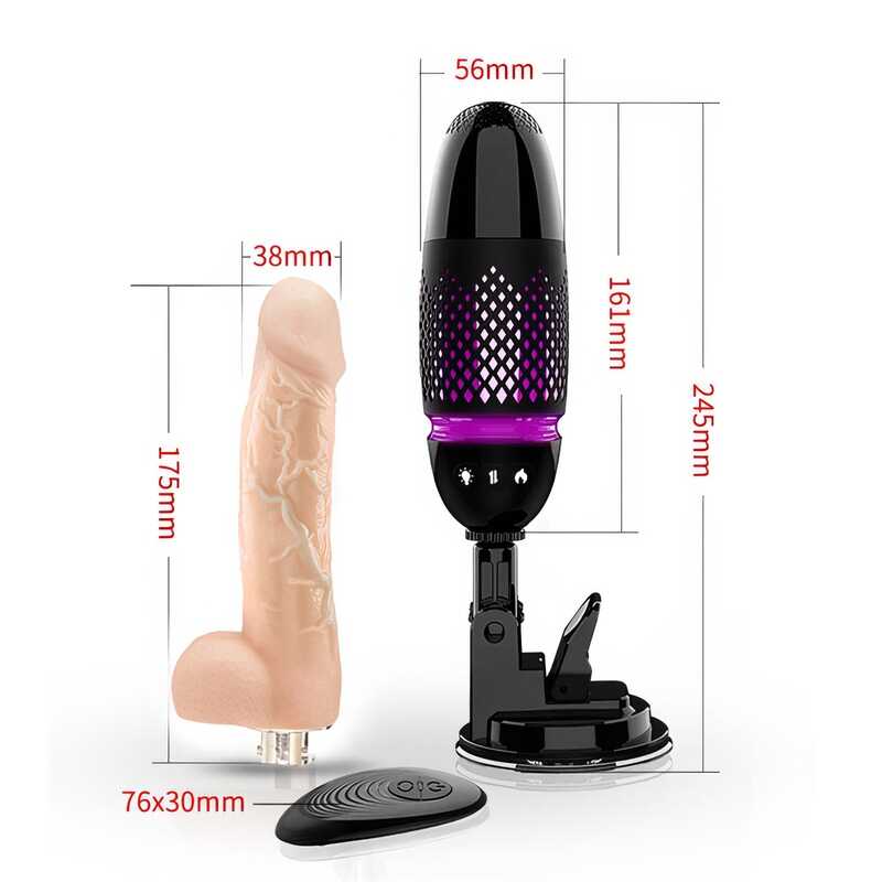 Sex Machine Gode Télescopique