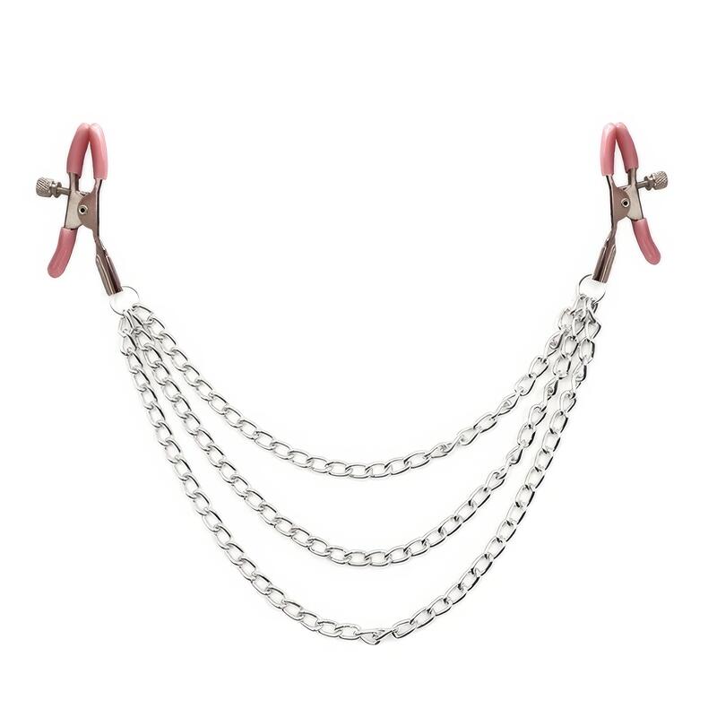 Pinces Tétons Triple Chaîne